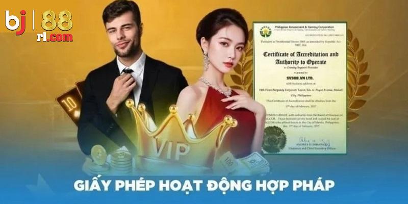 Giới thiệu đôi nét về giấy phép hoạt động BJ88